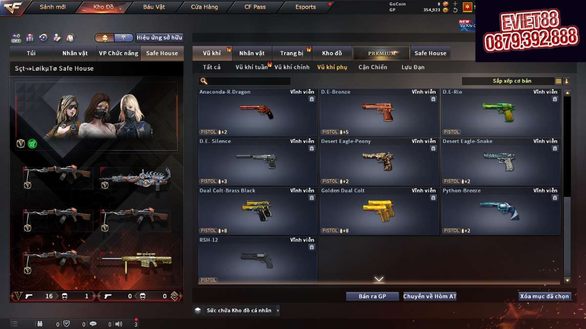 shop acc cf uy tin gia re